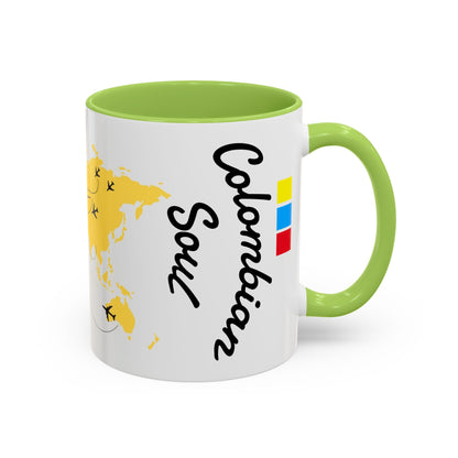 Colombian Soul Coffee Mug — World Map Travel Design (11/15oz)