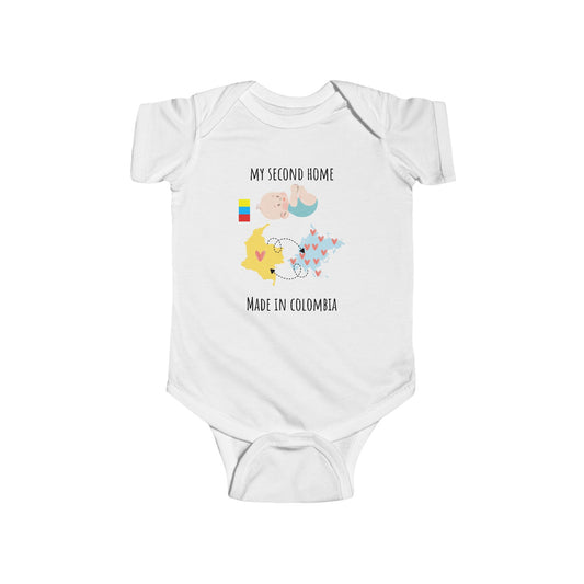 Infant Fine Jersey Bodysuit My Second home Asia