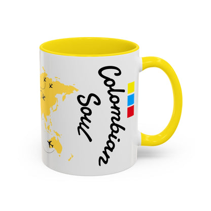 Colombian Soul Coffee Mug — World Map Travel Design (11/15oz)