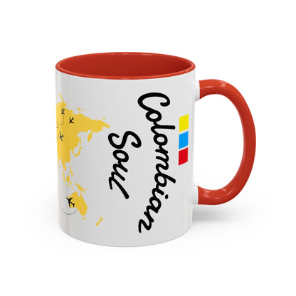 Colombian Soul Coffee Mug — World Map Travel Design (11/15oz)
