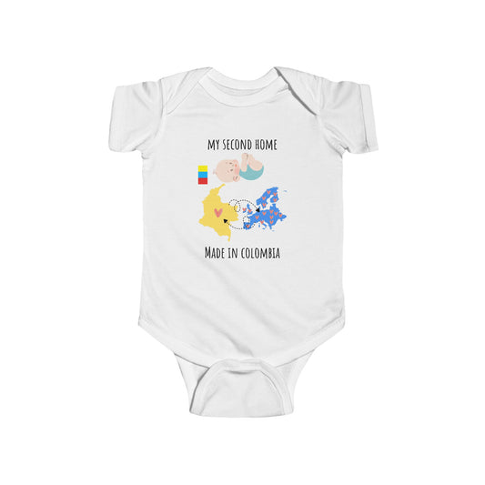 Infant Fine Jersey Bodysuit My Second home UE