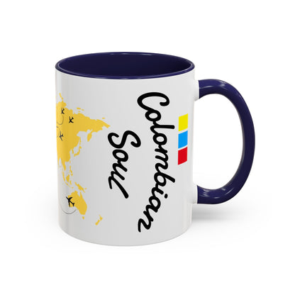 Colombian Soul Coffee Mug — World Map Travel Design (11/15oz)