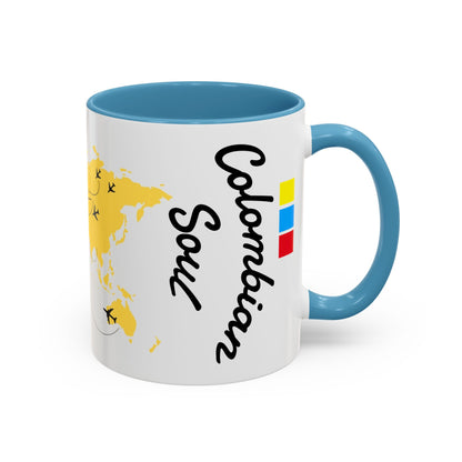 Colombian Soul Coffee Mug — World Map Travel Design (11/15oz)