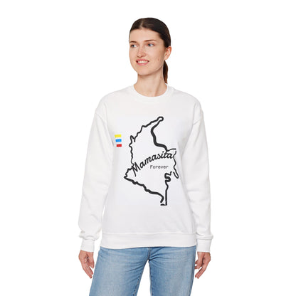Crewneck Sweatshirt — "Mamasita Forever" Colombia Map | Made in Colombia